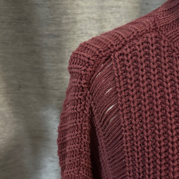 Express Maroon Turtleneck Sweater - Picture 2 of 4